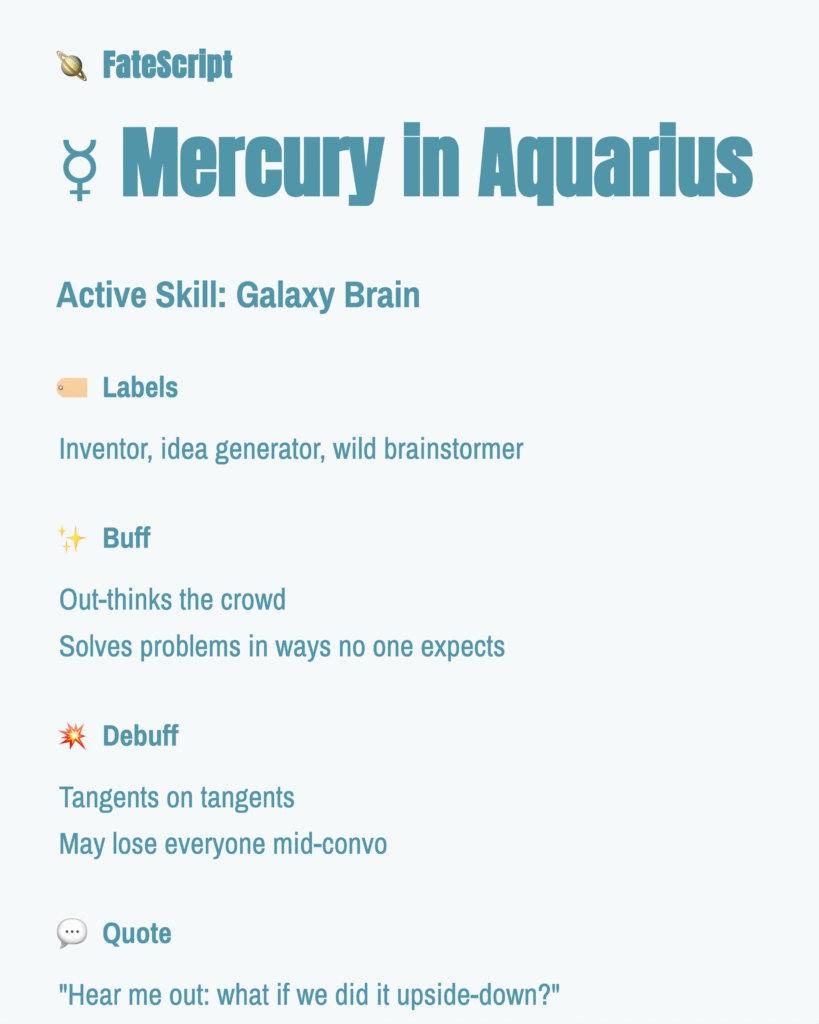 mercury-in-aquarius