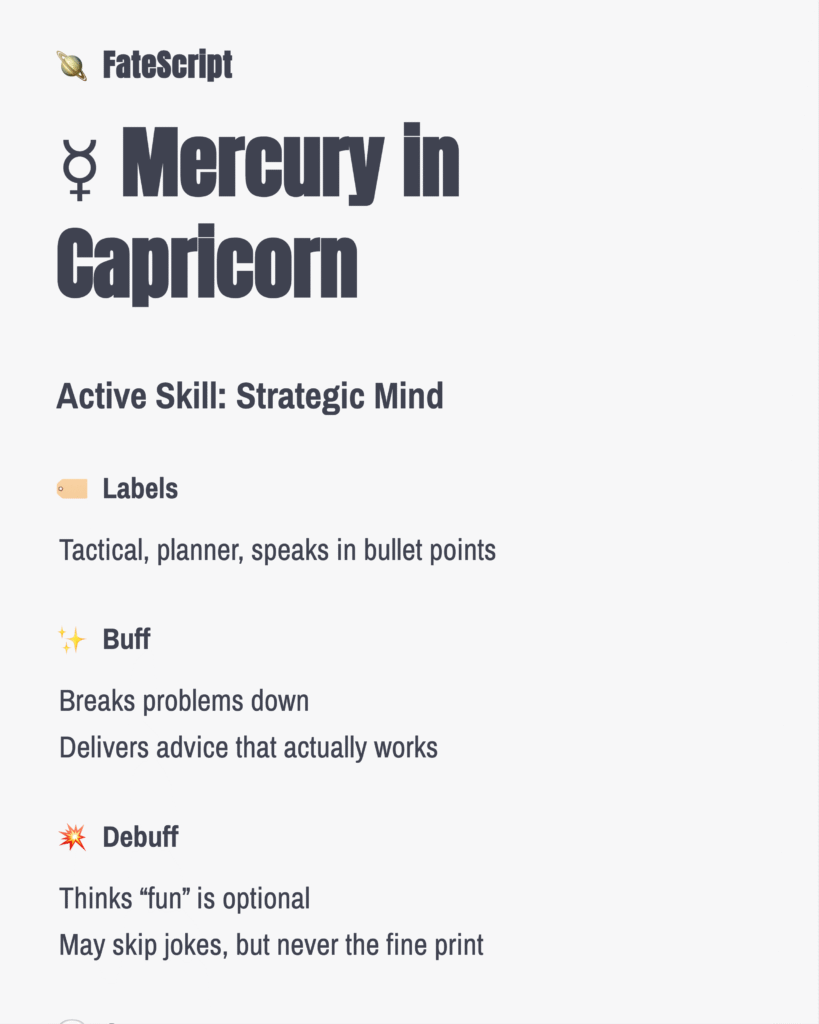 mercury-in-capricorn
