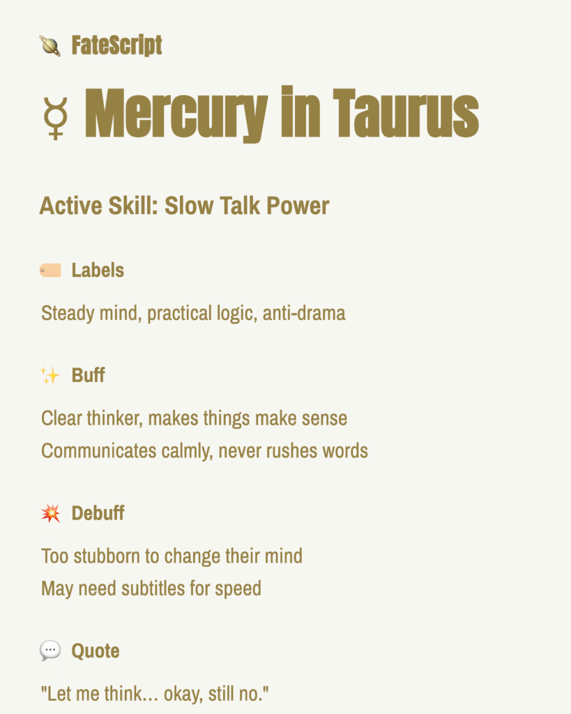 mercury-in-taurus